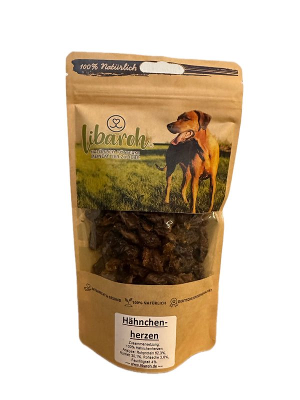 Hähnchenherzen getrocknet / 250g Hähnchenherzen getrocknet / 250g