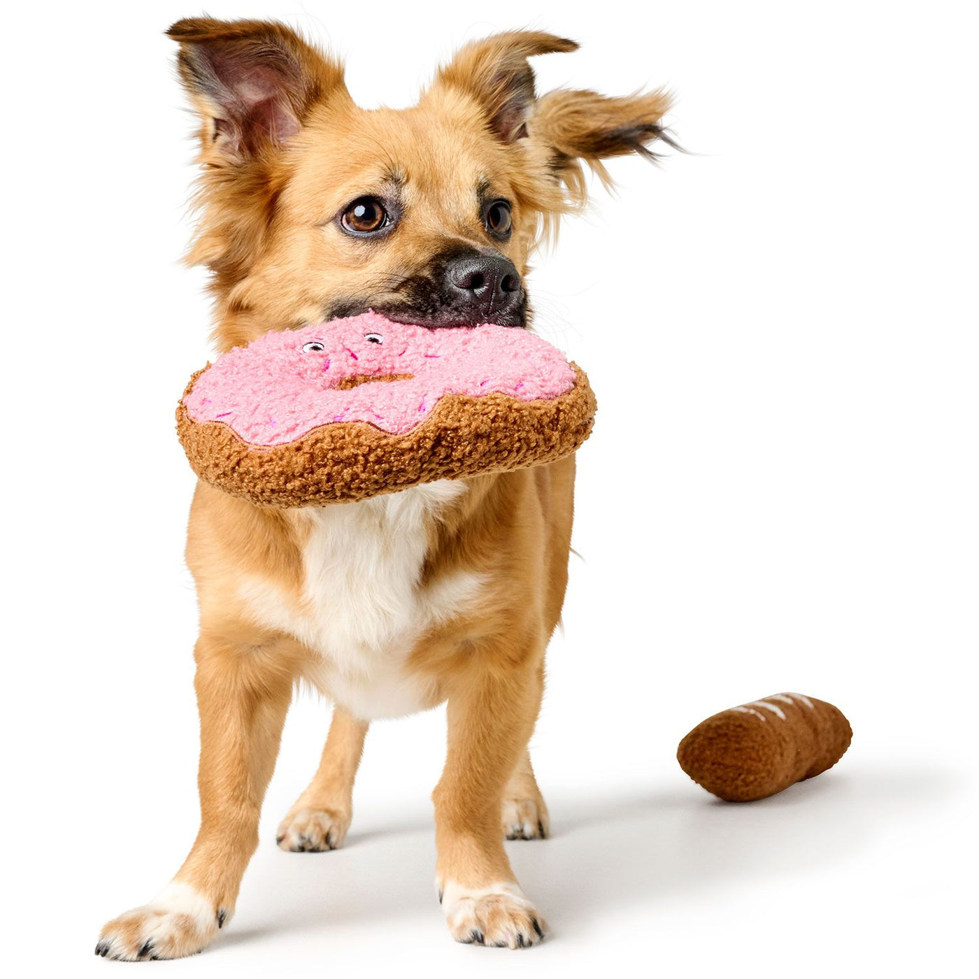 Hundespielzeug Belem Donut (braun/rosa) 16 cm