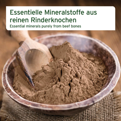 Gemahlene Knochen vom Rind