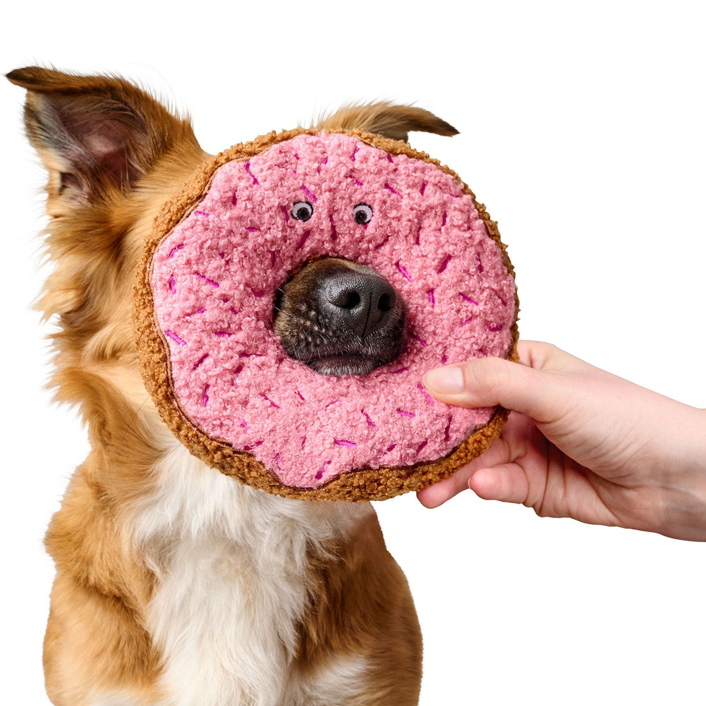 Hundespielzeug Belem Donut (braun/rosa) 16 cm
