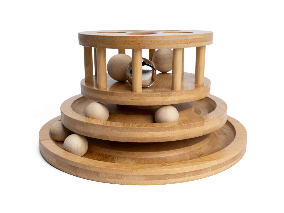 Bambus Katzenspielzeug Minka Tower