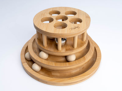 Bambus Katzenspielzeug Minka Tower